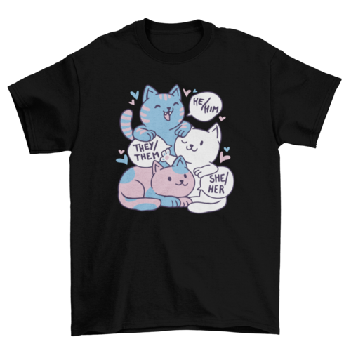 πΎπ¬They/Them & Whiskers T-shirt π½ππ€