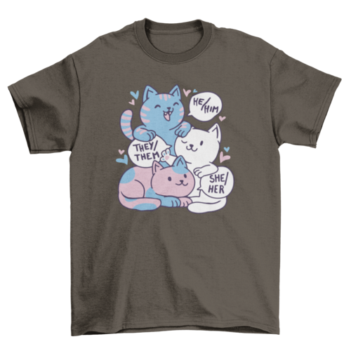 πΎπ¬They/Them & Whiskers T-shirt π½ππ€