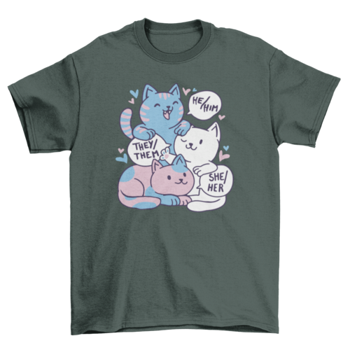 πΎπ¬They/Them & Whiskers T-shirt π½ππ€