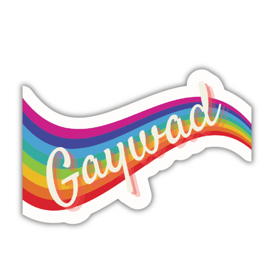 🎨🏳️‍🌈👊Gaywad & Glorious Sticker 🏳️‍🌈✨😎 Glossy Die Cut Vinyl Sticker