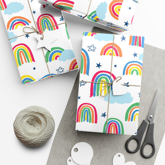 🎁 Just Rainbows PRIDE Wrapping Paper 🌈 – Vibrant LGBTQ+ Gift Wrap in Matte or Satin Finish