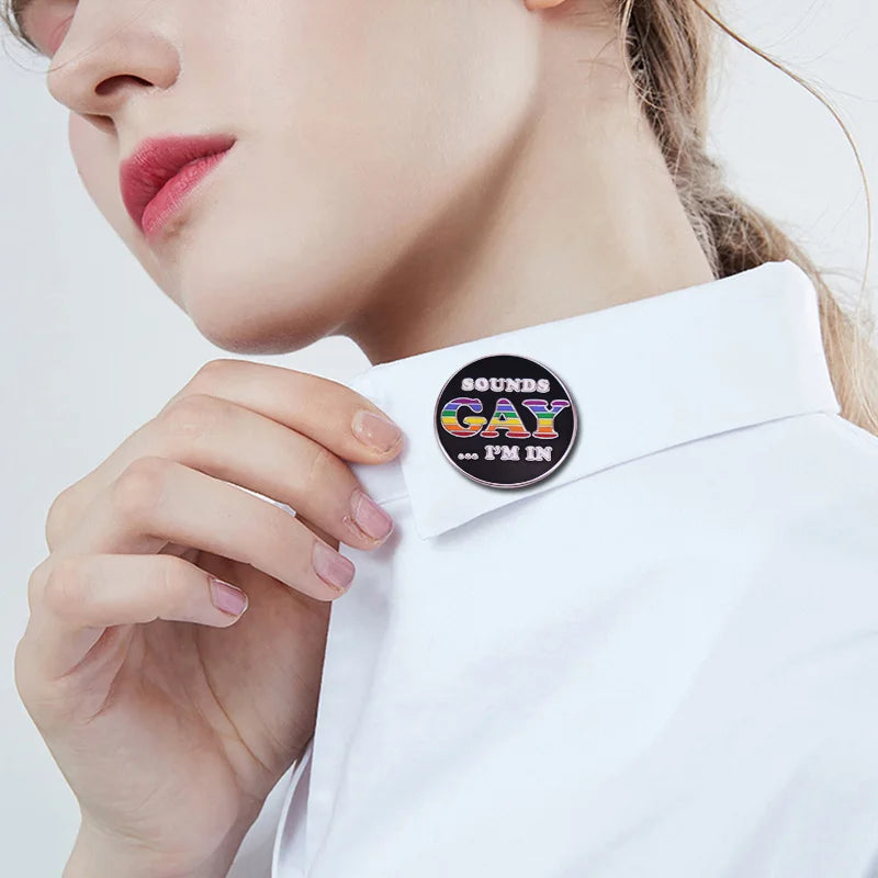 😏 Gay? I’m In. Enamel Pin