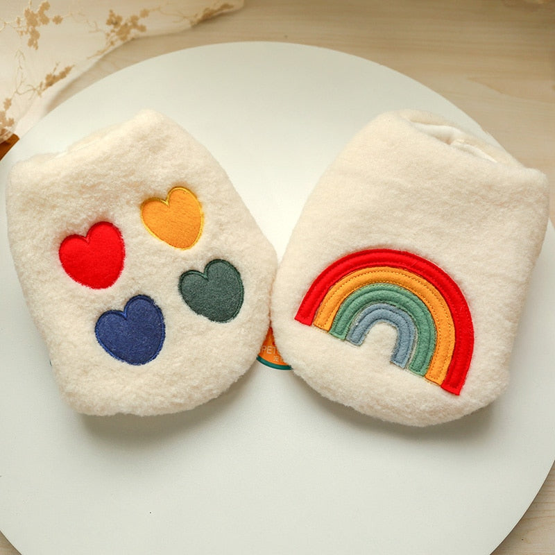 🐾🌈 PetCircle Love & Heart Rainbow Dog Vest – Pride-Perfect Wool Sweater for Pups ❤️
