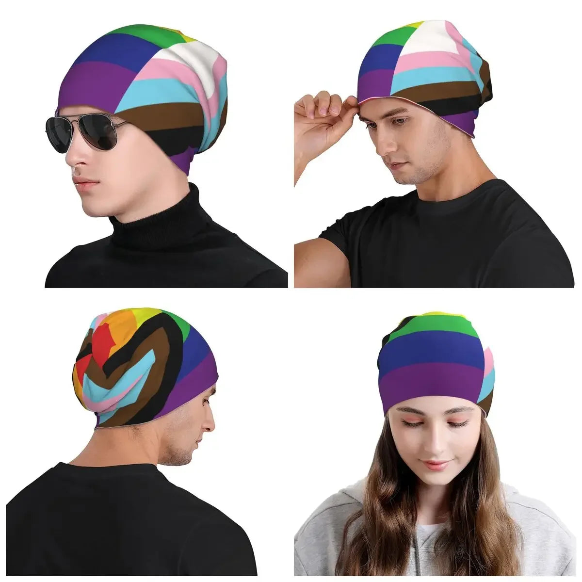 Unisex Pride Knit Beanie – Warm, Soft, and Full of Style Skullie - One Size🧶🌈