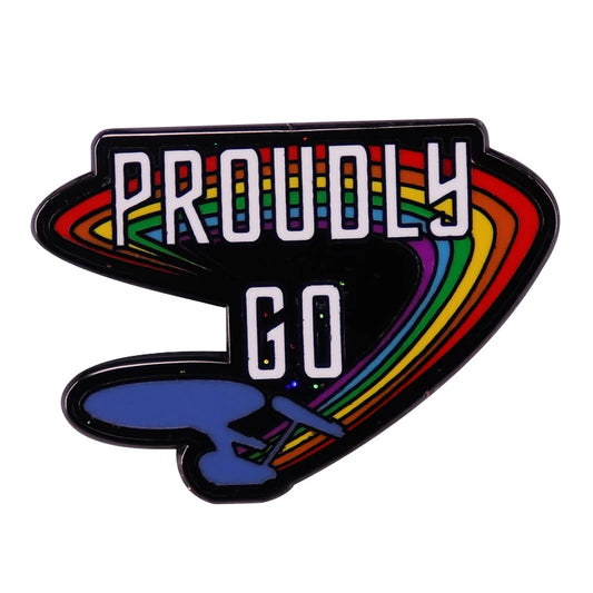 🚀🌈 Proudly Go Pin