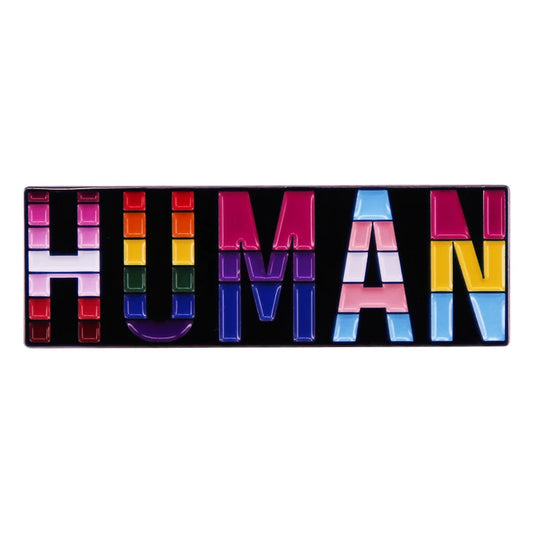 Human AF Enamel Pin – One Word, All Pride 🌈✨