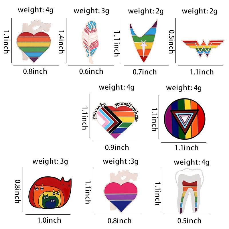 Pride Retro Enamel Pins – Peace, Pride & Intergalactic Vibes 🌈✌️🚀