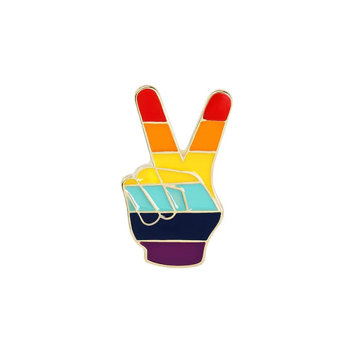 Pride Retro Enamel Pins – Peace, Pride & Intergalactic Vibes 🌈✌️🚀