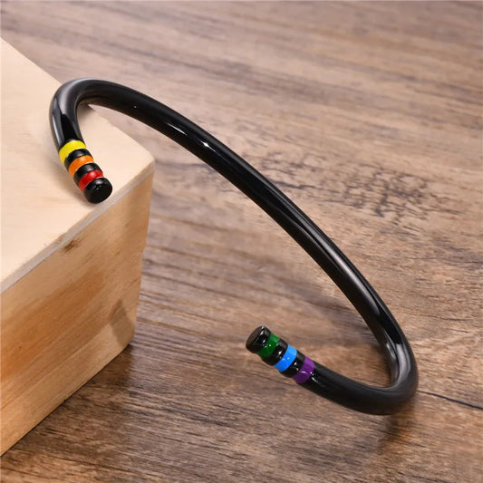 MKENDN 🌈 Bold Love Bangle 🏳️‍🌈🖤✨