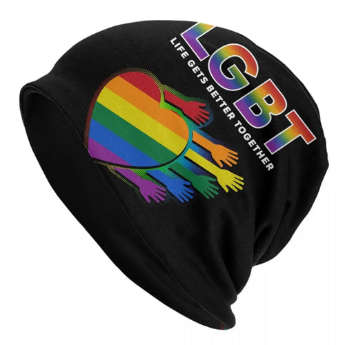Unisex Pride Knit Beanie – Warm, Soft, and Full of Style Skullie - One Size🧶🌈