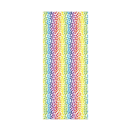 🌈 PRIDE Rainbow Hearts Wrapping Paper 💝 – LGBTQ+ Gift Wrap in Matte or Satin Finish