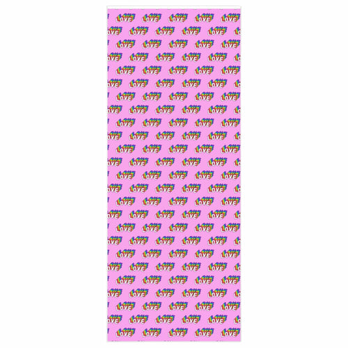 🎁🌈 PRIDE LOVE Rainbow Wrapping Paper – Colorful Gift Wrap for Birthdays, Celebrations & Queer Joy 🏳️‍🌈✨